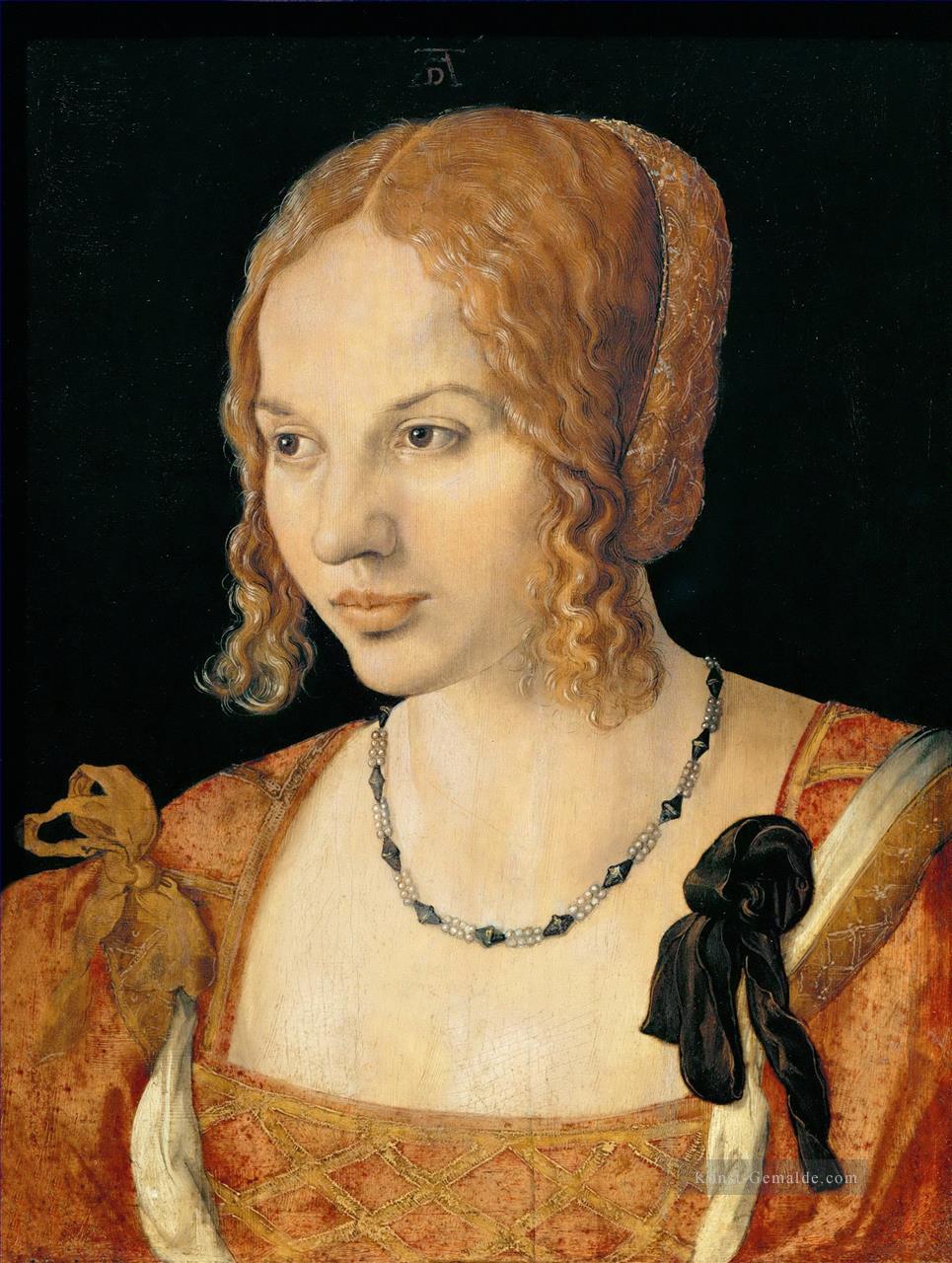 Porträt eines junge Venezia Frau Nothern Renaissance Albrecht Dürer Ölgemälde